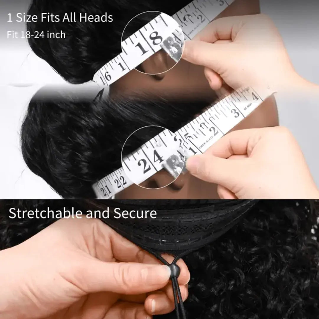 Nadula Black to Chestnut Brown with Highlights Yaki Straight 13X4 Lace Wig with Drawstring Human Hair Invisible Knots Glueless Put on and Go Beginner Friendly Natural Look Tiktokshopspringglowup