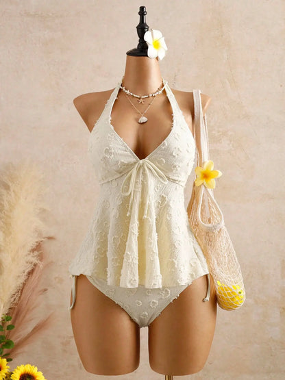 Women'S Fashion Tankini Swimsuit, Stylish Two-Piece Swimwear, Comfortable Beachwear, Perfect for Pool Parties and Vacations