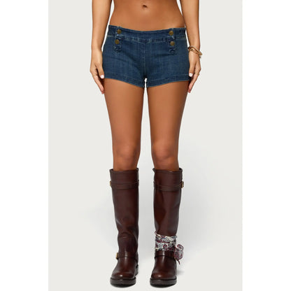 Sashe Stretchy Denim Shorts