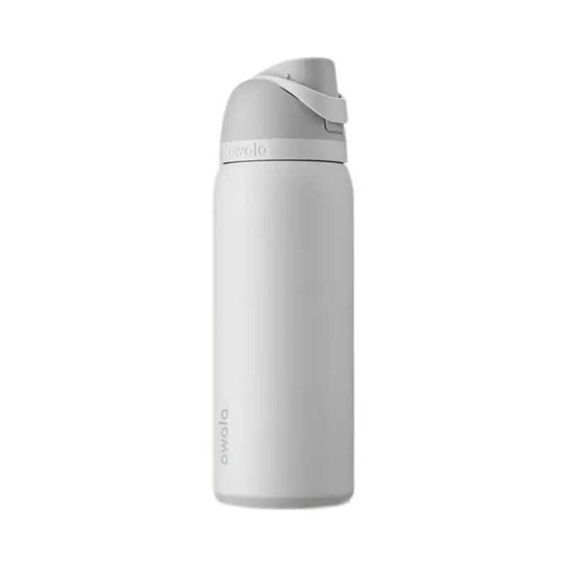 Owala 32 Oz Water Bottle - Shy Marshmallow - Sustainable Design, Classic Color Combination, Portable Drinkware - Aesthetic Plastic Stylish Tumbler Beverage Cup Bottled Perfect Christmas Gift