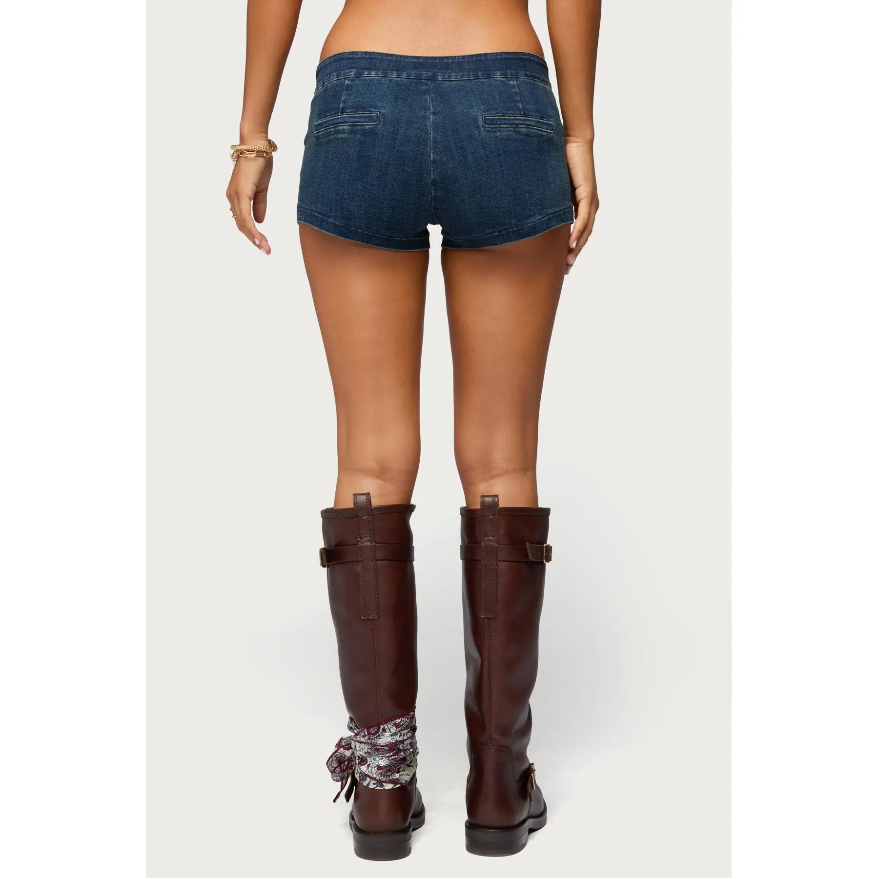 Sashe Stretchy Denim Shorts